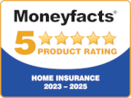 5 Star Moneyfacts Logo for Home Insurance Cover